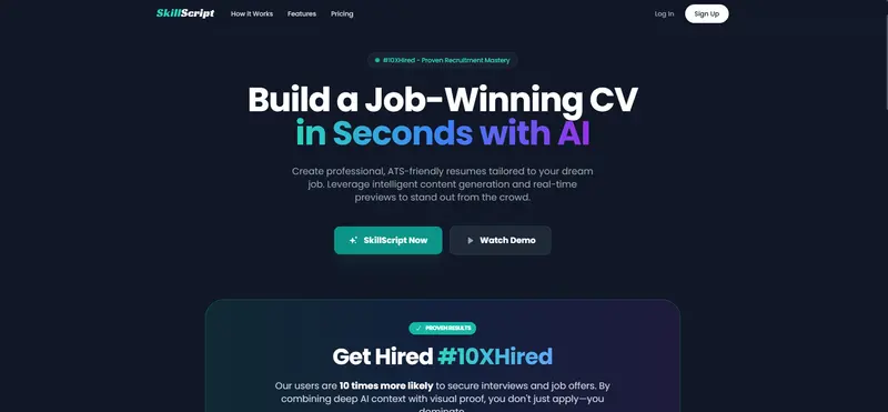 Screenshot of SkillScript
